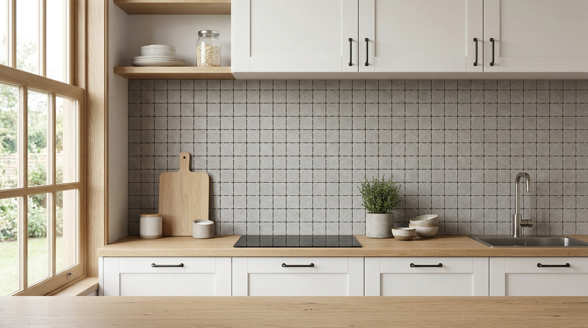 Mozaïek City taupe mat 30x40cm