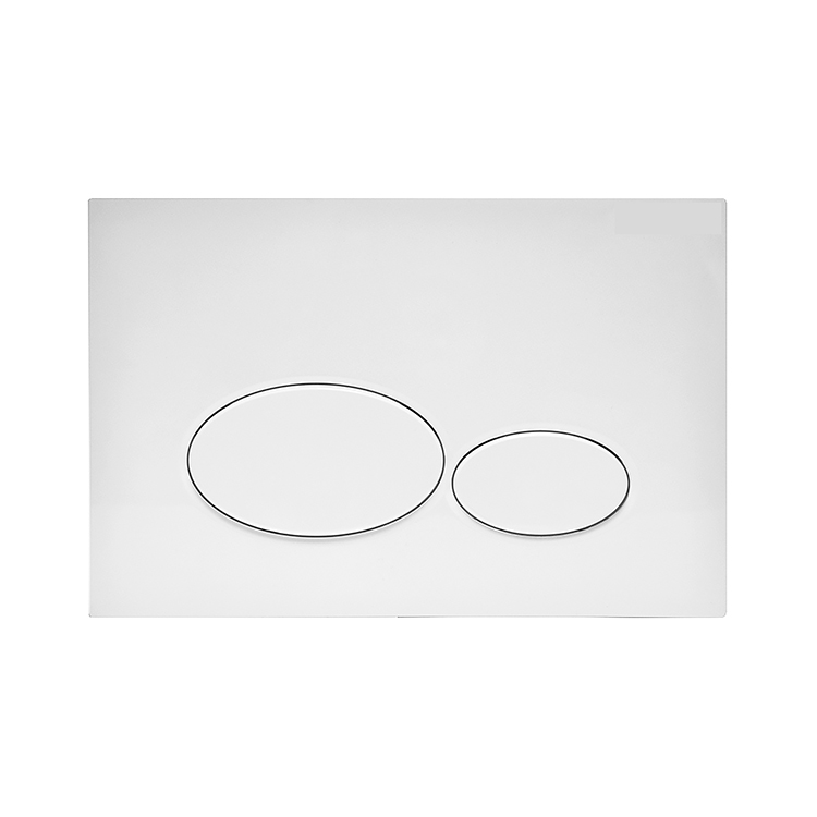 Plaque de commande blanc mat compatible avec UP320 réservoirs de chasse