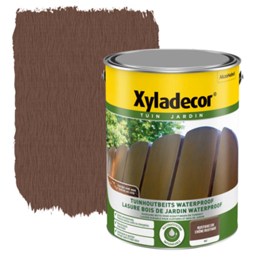 Houtbeits tuinhout Xyladecor rustieke eik 5L waterproof