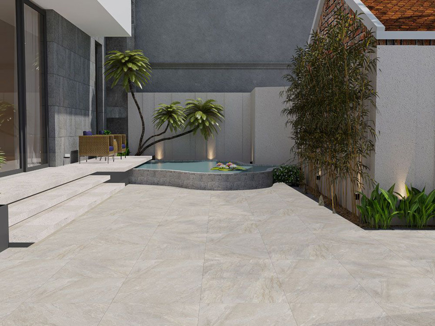 Dalle de terrasse Santorini beige 80x80x2cm