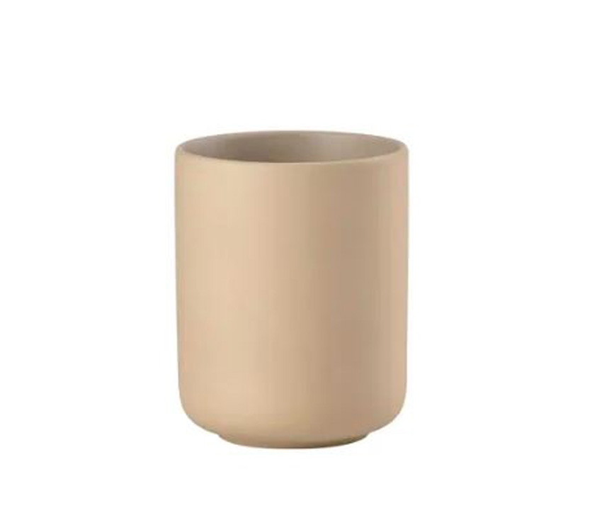 Tandenborstelhouder Zone Denmark Ume keramiek camel 8,3x10,3cm