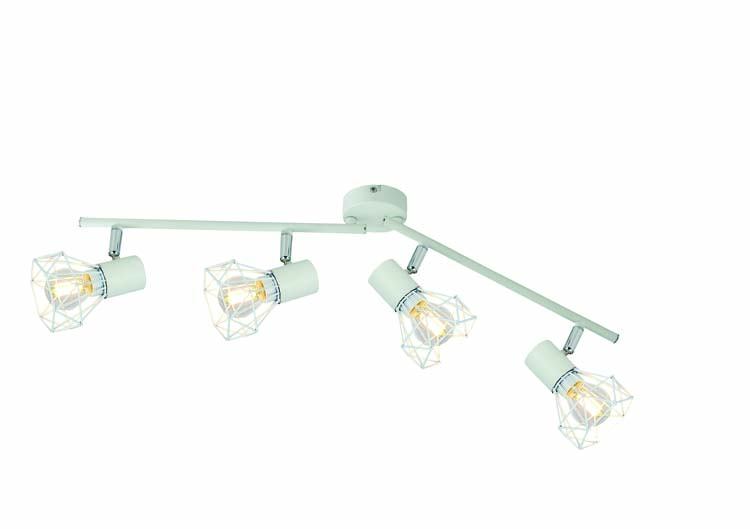 Spot de plafond blanc cage 4xE14 max40W Spot de plafond blanc cage 4xE14 max40W