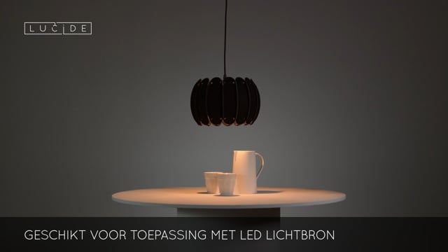 Lucide SPENCER - Suspension - Ø 30 cm - 1xE27 - Noir Lucide SPENCER - Suspension - Ø 30 cm - 1xE27 - Noir