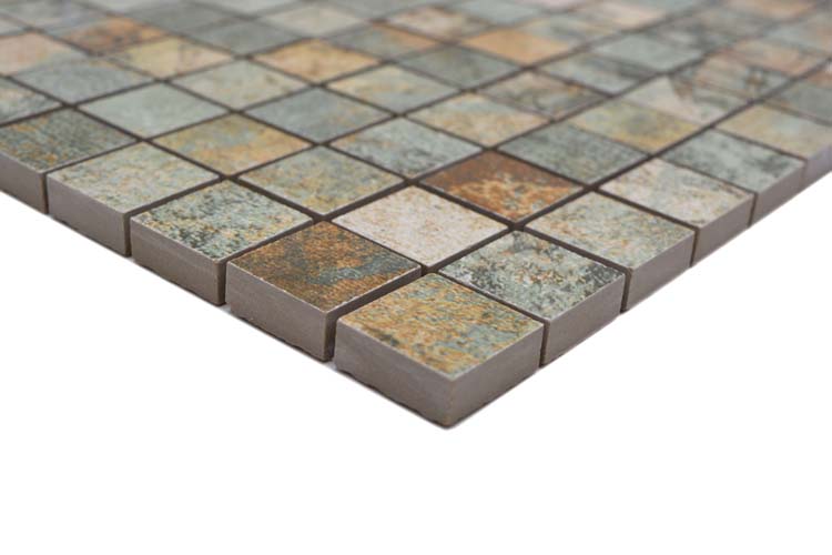 Mosaïque Curtain Mix Earth mat 29,5x29,5cm