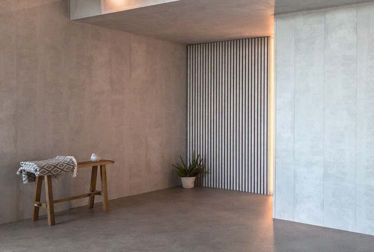 Decoratief wandpaneel Line Up 20x300x2770 zwart-beton
