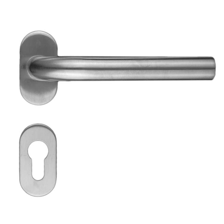 Deurkruk pro prof lucera 19mm inox plus cilinderrozet