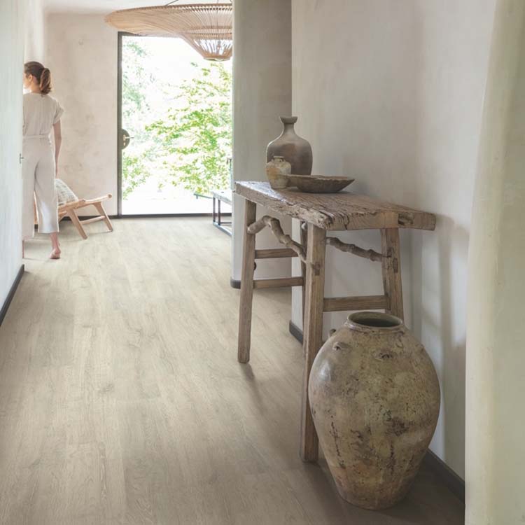 Sol stratifié Quick-step classic waterproof 8mm - patina chêne