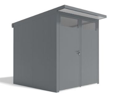 Tuinhuis metaal antraciet Ebro S 208 x 208 x 220 cm