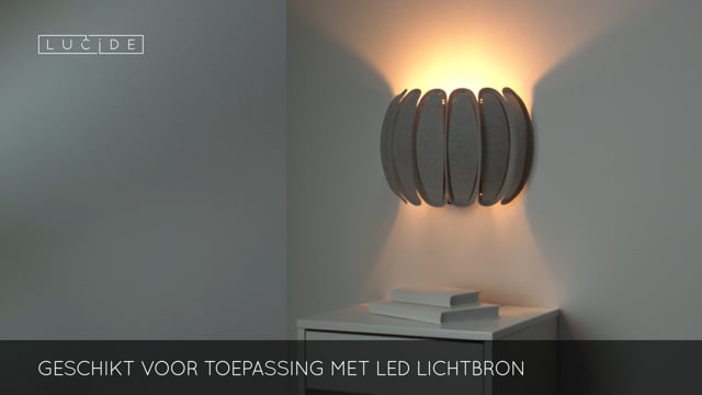 Lucide SPENCER - Applique murale - 1xE27 - Gris