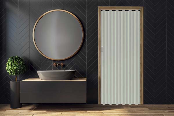 Porte pliante dust simili cuir sur mesure