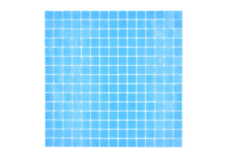 Mosaïque Verre turquoise brillant 32,7x30,5cm