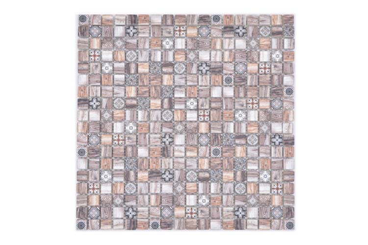 Mosaïque Retro Mix brun mat 30x30cm