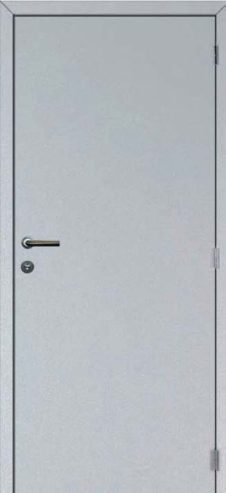 Bloc-porte à peindre alvéolaire 830x2015mm lisse-ébrasement large 40cm