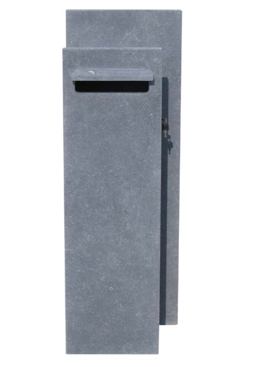 Brievenbus blauwsteen Bouillon R. 30x40x115cm