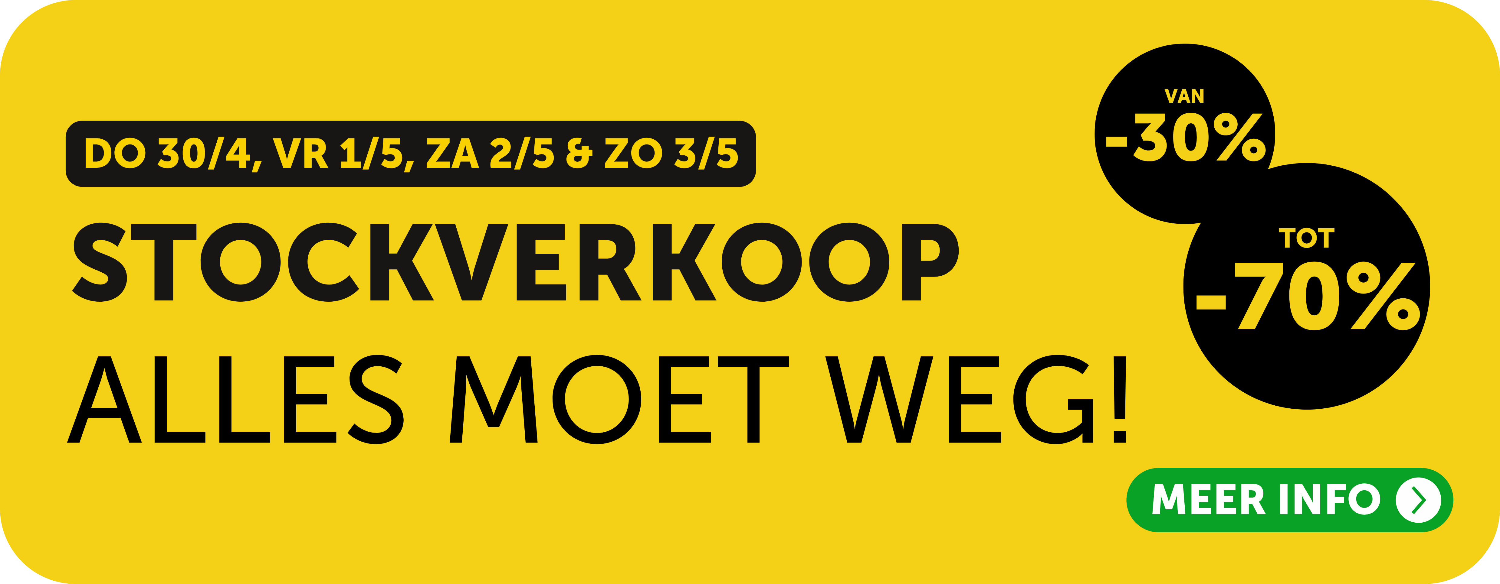 Stockverkoop - Alles moet weg!