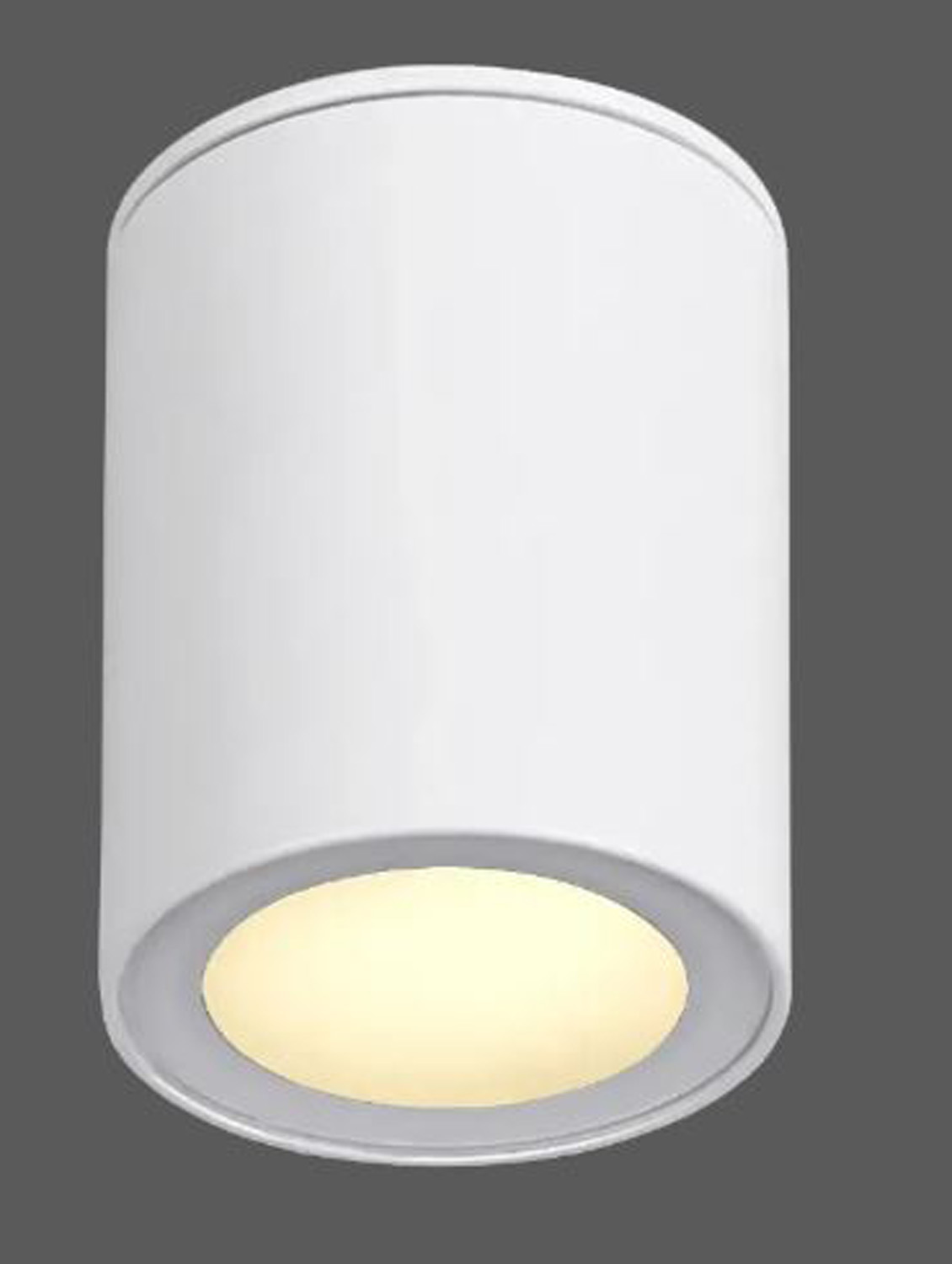 Spot de plafond - blanc - 7x7x9cm - GU10 (MR16) - IP65 - ampoule non incluse