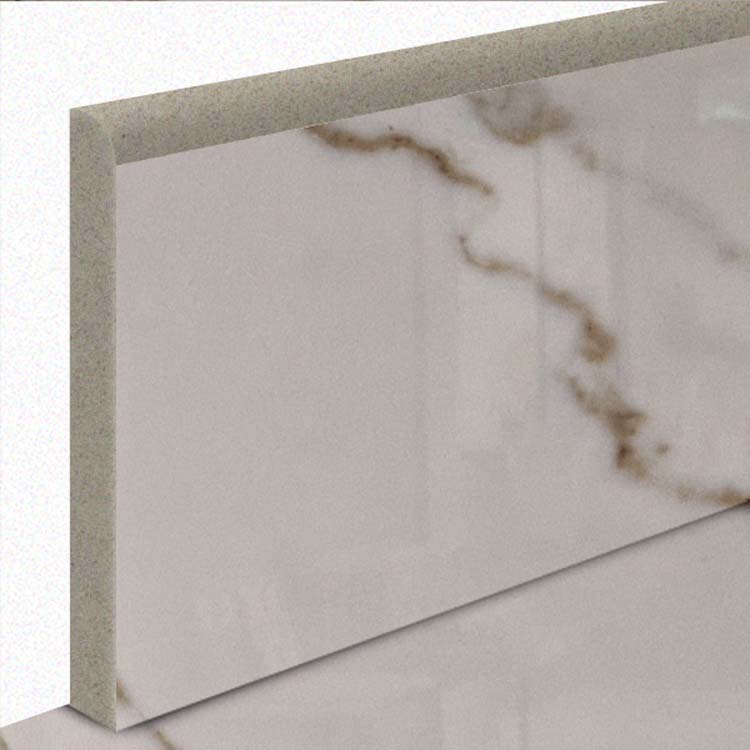 Plinthe Marmi Calacatte oro glossy 7 x 120 cm