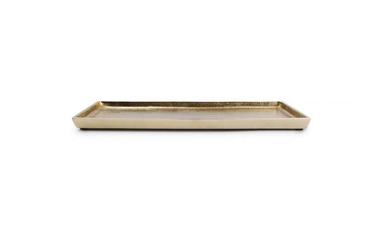 Plat décoratif Charm or 37x14 cm