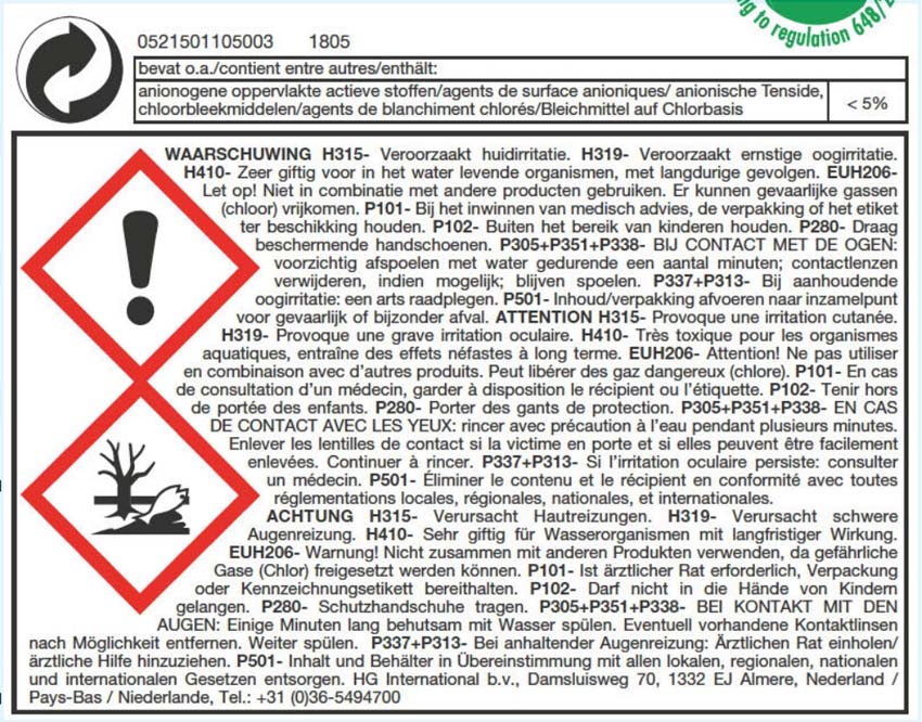 Grafsteenreiniger HG 500ml