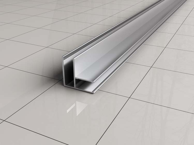 Profil d'angle pour parois de douche chrome 200cm