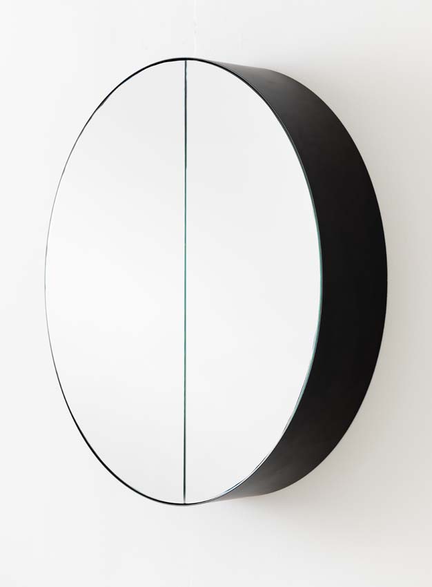 Armoire de toilette Flora noir mat 80cm