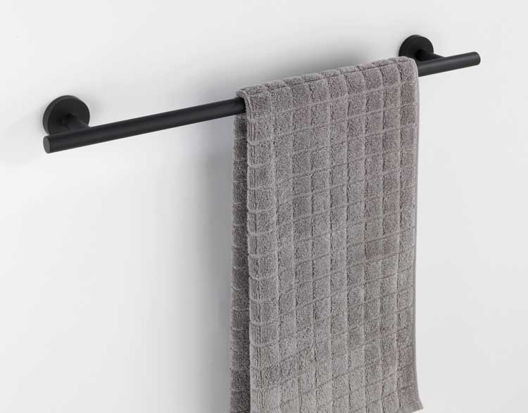 Barre de serviette Wenko Bosio Uno 60cm noir