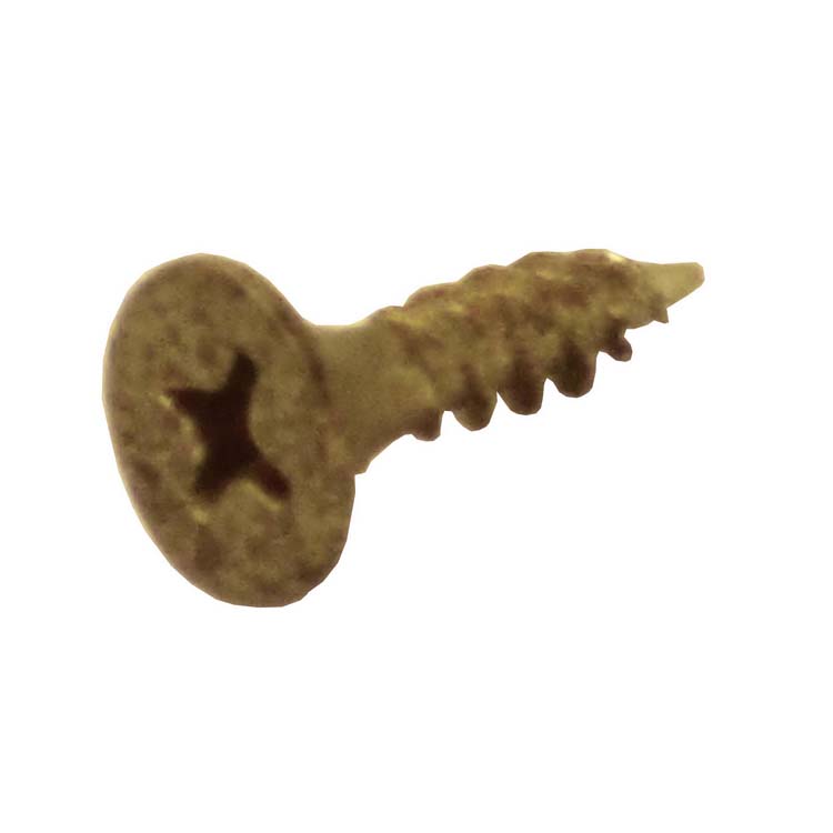 Vis paumelle 17mm vieux jaune