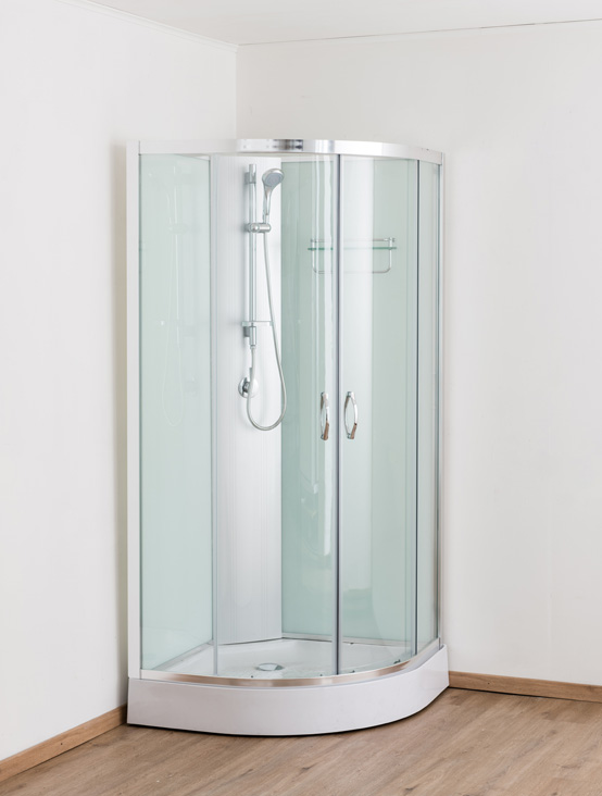 Cabine de douche Alfonso demi-rond 900 x 900 x 1970 mm