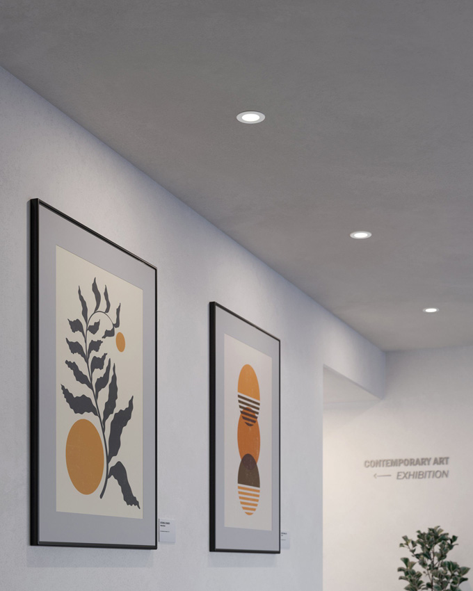 Spot encastrable - blanc - Ø8,6cm - LED - 1x2,7W - 4000K