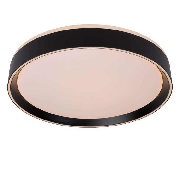 Lucide NURIA - Plafonnier - Ø 40 cm - LED Dim. - 1x24W 2700K - 3 StepDim - Noir