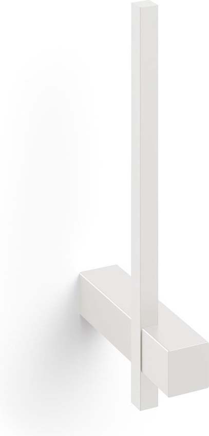 Porte-rouleau de rechange Zack Carvo blanc adapté pour 1 rouleau de papier toilette