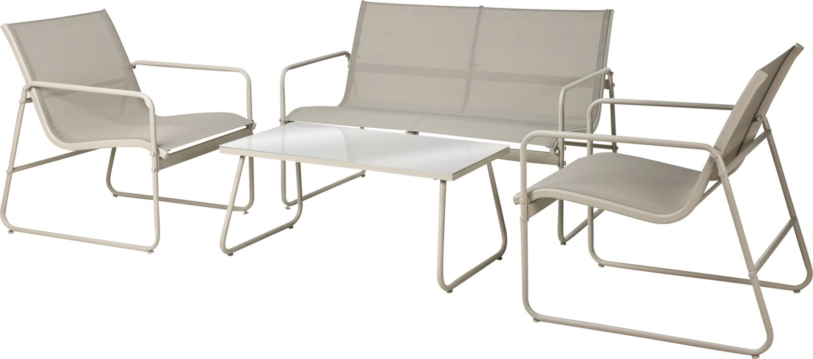 Set de jardin Mexico beige 4 pièces