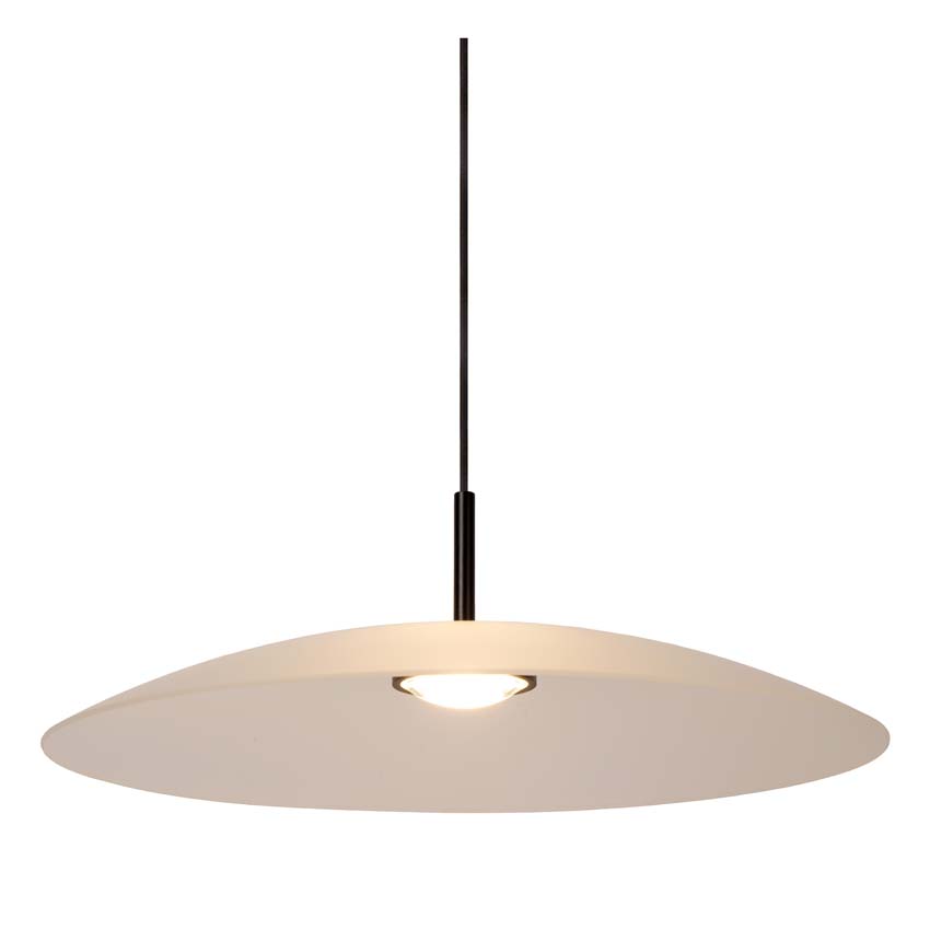 Lucide Premium MENGA - Suspension - Ø 60 cm - LED Dim. - 1x18,6W 2700K - Opalin
