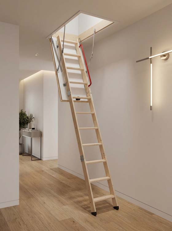 Escalier escamontable Geneve en pin 140x70cm