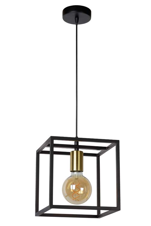Hanglamp - zwart/goud - E27 - 40W
