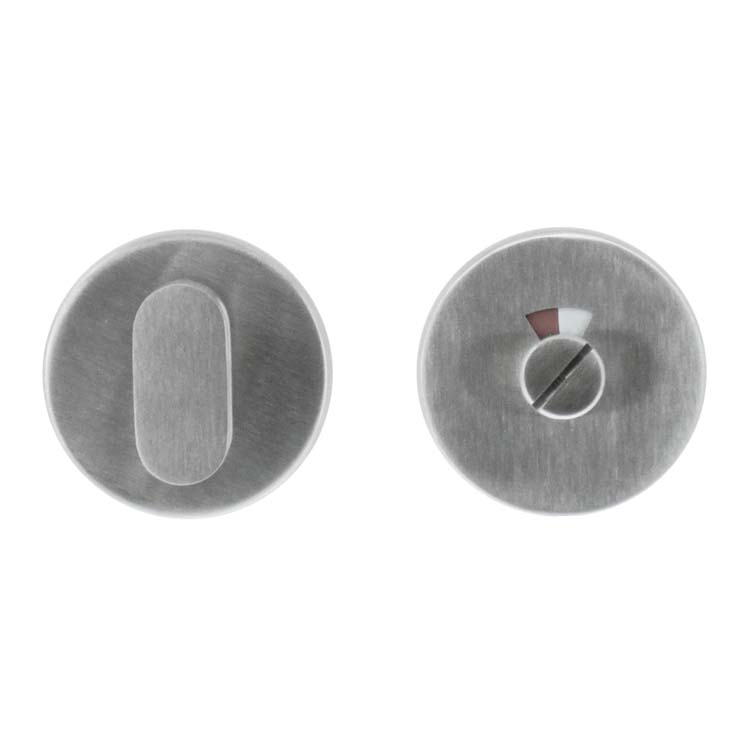 Quincaillerie toilette rond plat inox plus