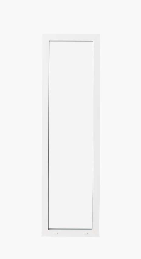 Vast raam pvc Deceuninck Elegant Infinity wit/wit B980xH2180 mm
