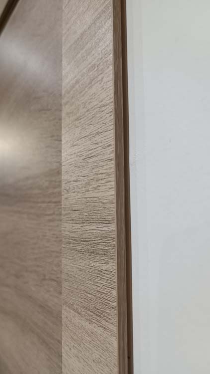 Porte intérieure complète S69 Authentic Oak 201,5x73cm nid d'abeille réversible + châssis 16,5cm