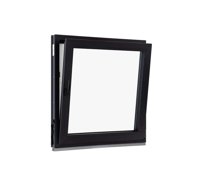 1-VAN Châssis oscillo-battant pvc Elegant noir/noir B1000xH1000 mm D