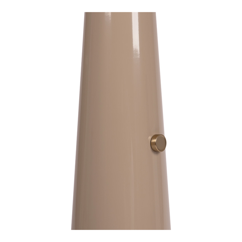 Lucide Vibes Barone - Lampadaire - Ø52,6cm - 1xE27 - Taupe