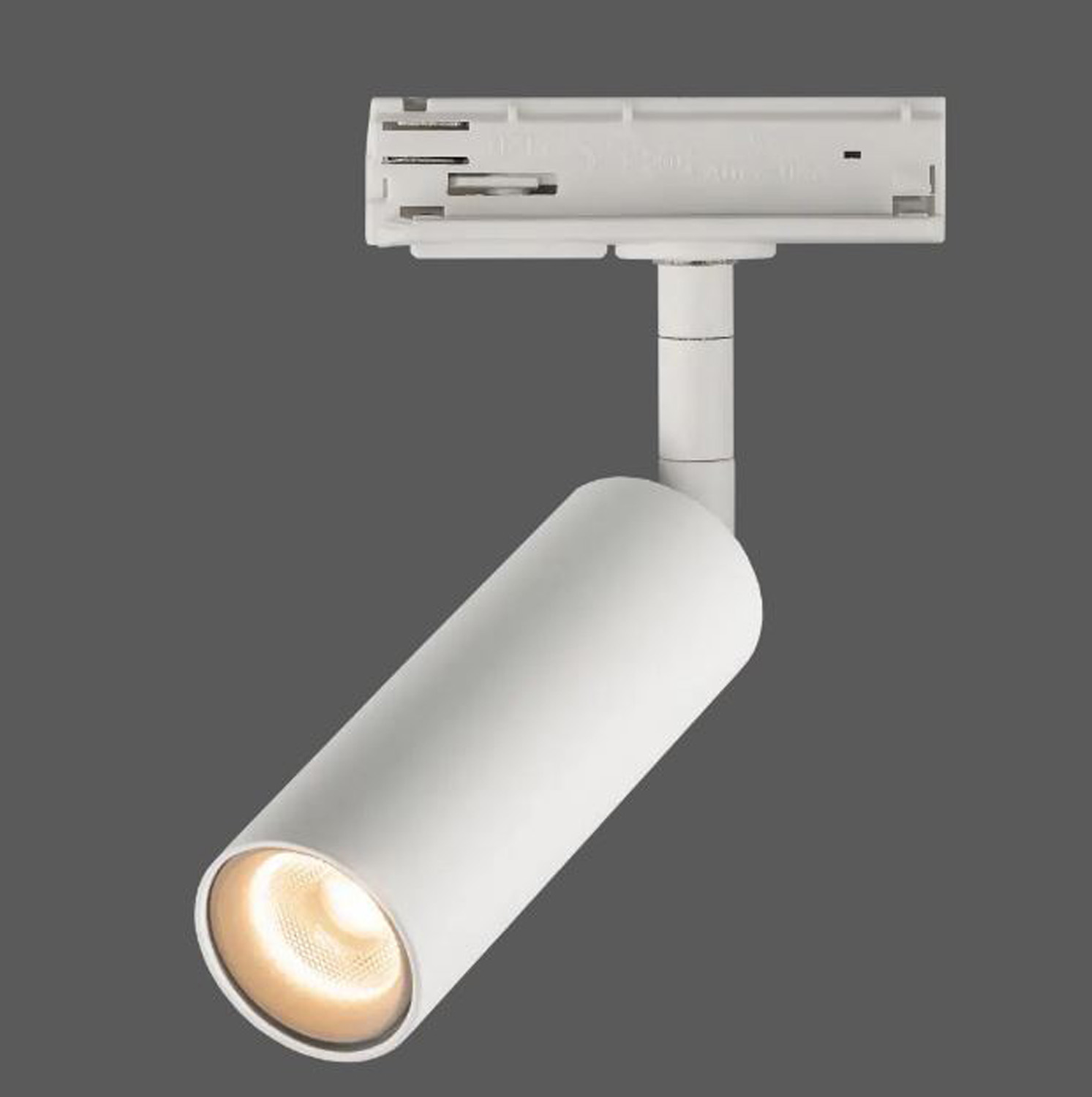 Spot sur rail - blanc - 8x12,9cm - dimmable - LED - 1x4W - 2700K - monophasé