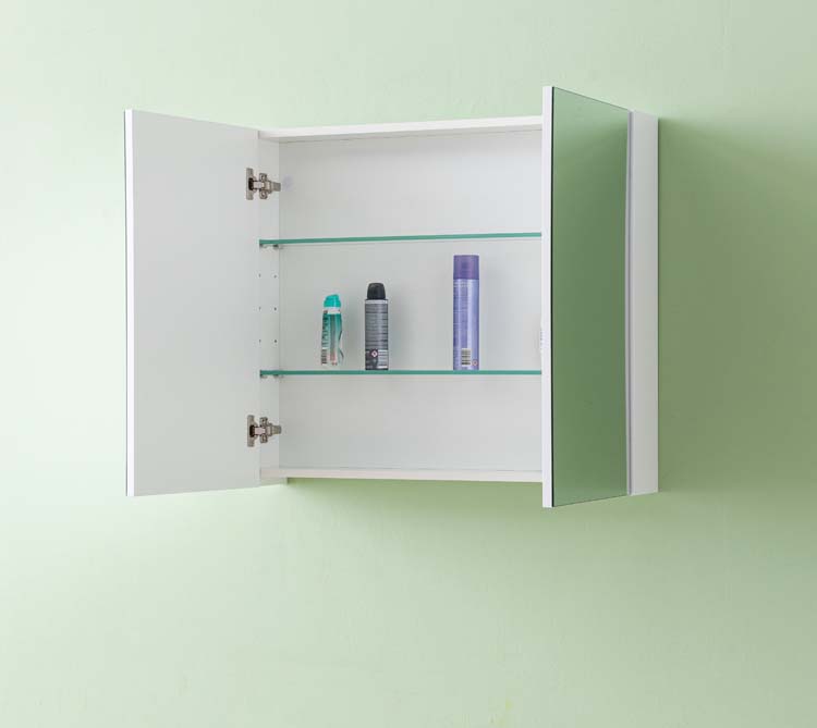 Spiegelkast Brava mat wit 80x70cm