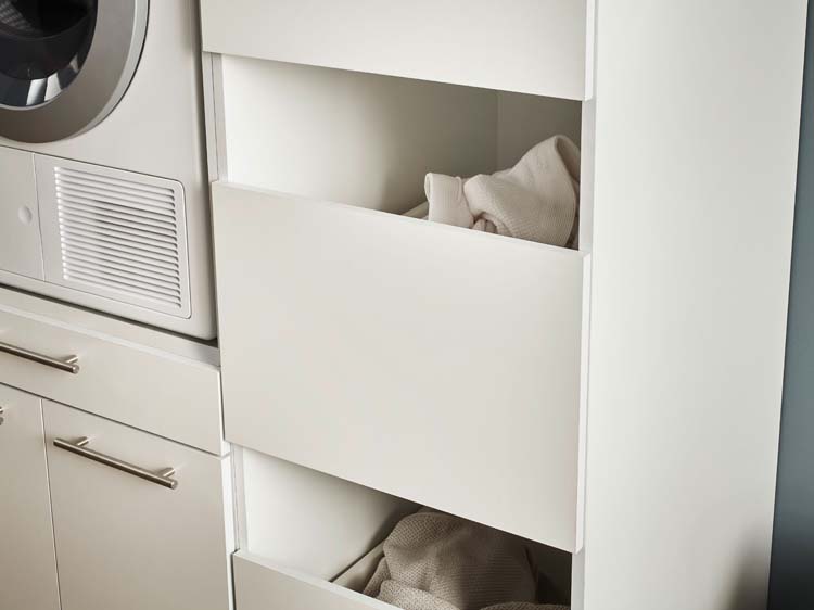 Armoire de machine à laver Decowash armoire 3compartiments 50x162x67.5
