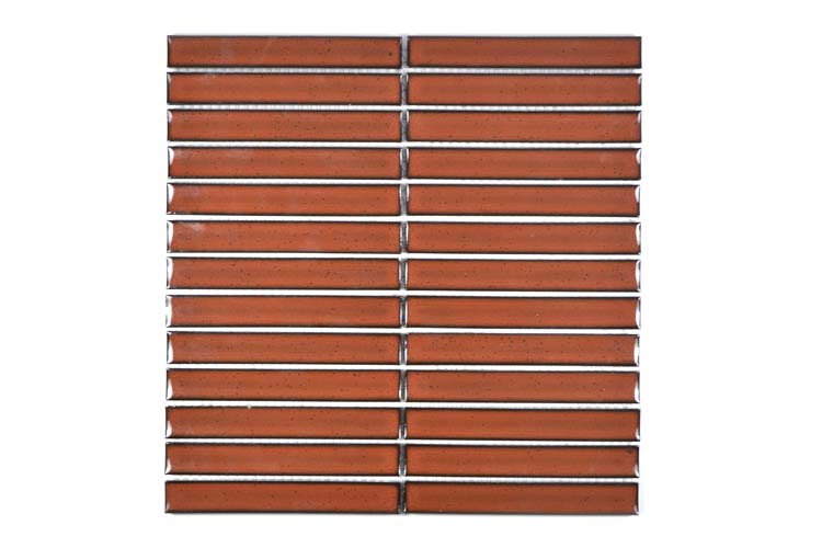 Mozaïek Finger rood glanzend 29,6x29,9cm