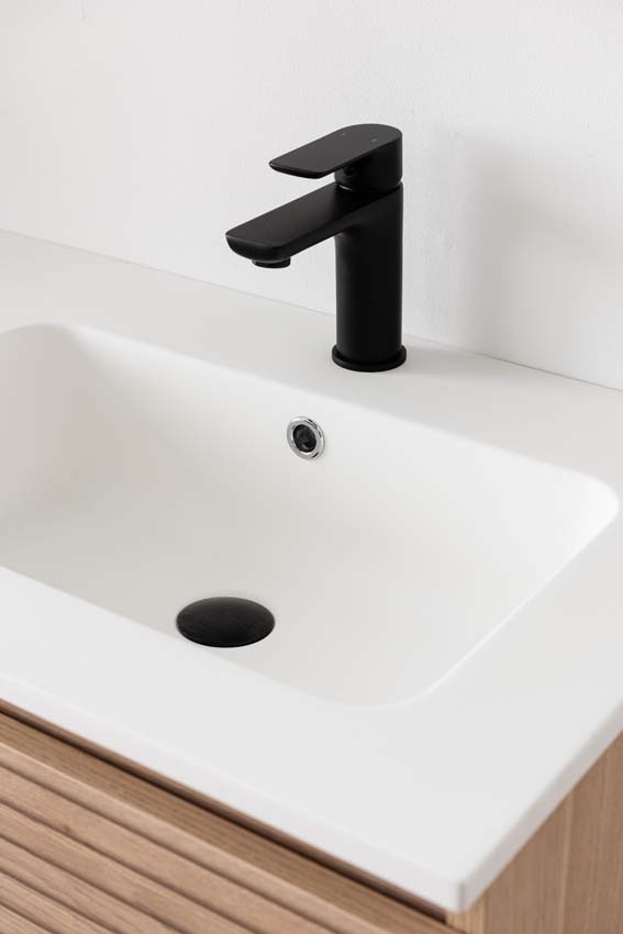 Meuble de salle de bains Dotan line up suspendu avec lavabo double blanc mat 120cm Meuble de salle de bains Dotan line up suspendu avec lavabo double blanc mat 120cm