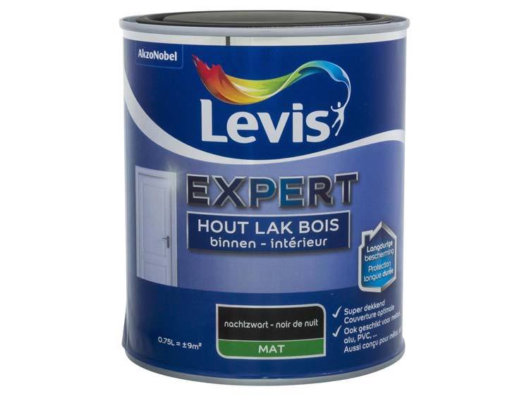 Levis Expert laque bois intérieur mat 0,75l noir de nuit