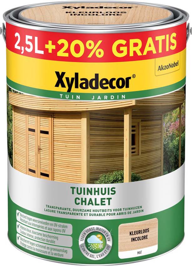 Houtbeits tuinhuis Xyladedor kleurloos 3L