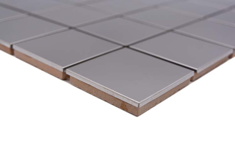 Mozaïek staal zilver glans vierkant4 29,8 x 29,8cm