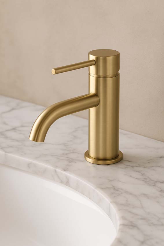 Robinet de lavabo Maddi brushed gold Robinet de lavabo Maddi brushed gold