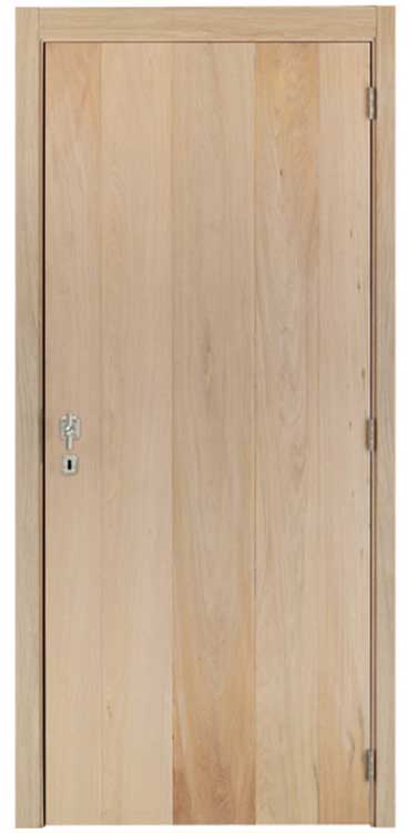 Bloc-porte Chêne âme tubulaire L 830mm Porte à planches 201.5cm